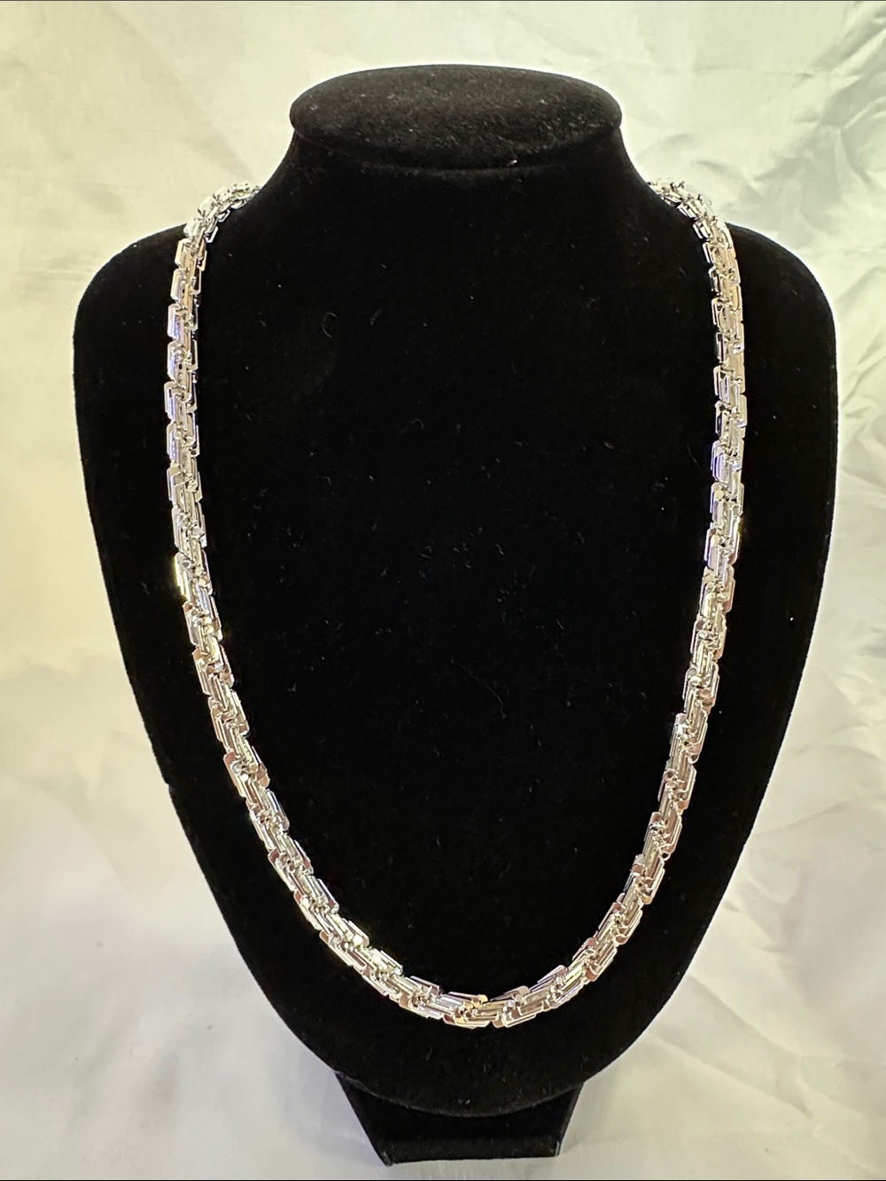 74: Brand New 925 Sterling Silver Filled 24” 5mm Necklace